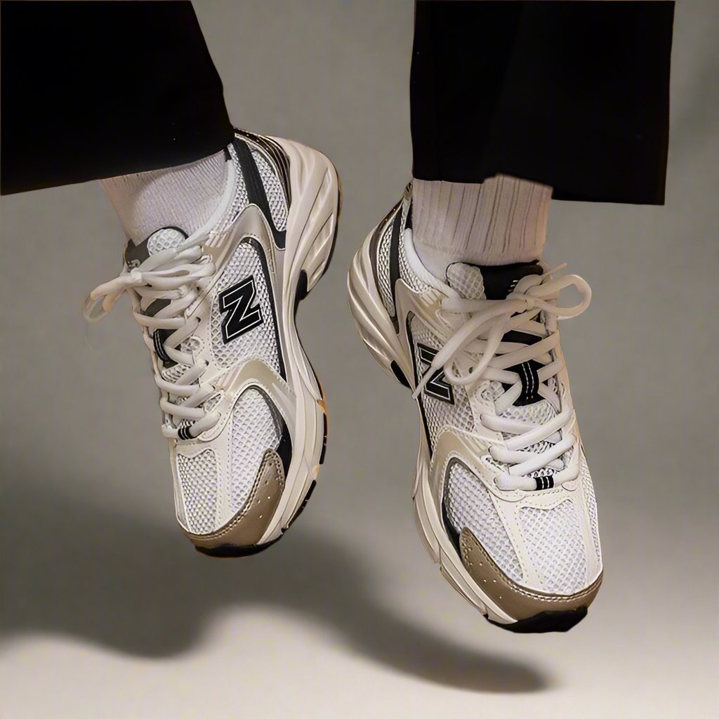 New Balance 530 White Light Gold Metallic