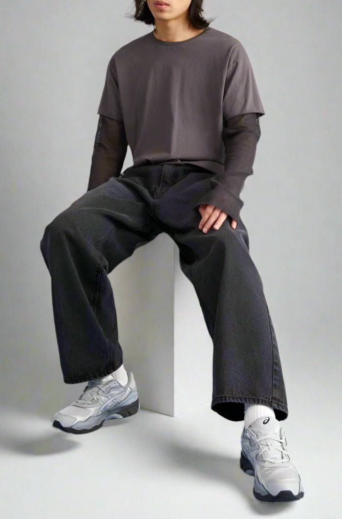 ASICS Gel-NYC Mid Grey Sheet Rock