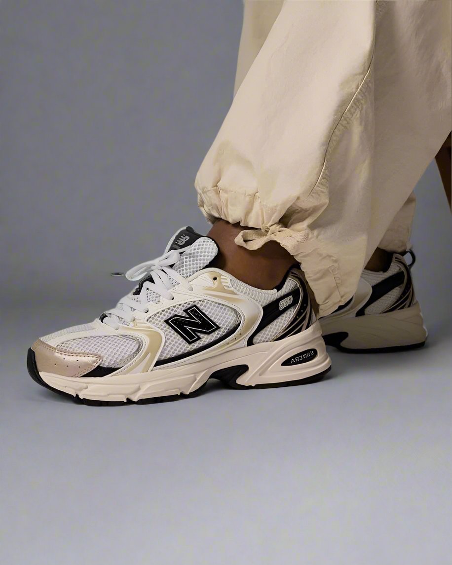 New Balance 530 White Light Gold Metallic