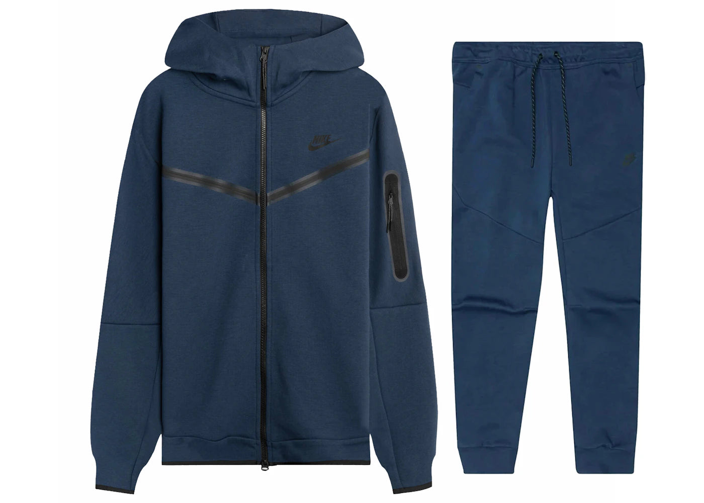 Nike Sportswear Tech Fleece Hoodie Joggers Set Midnight Navy