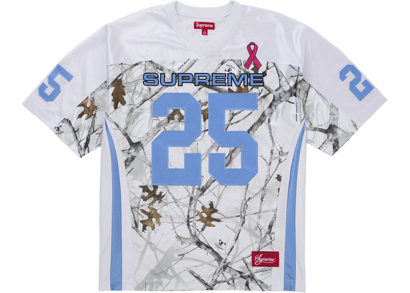 Supreme Breast Cancer Awareness Football Jersey White – Relace