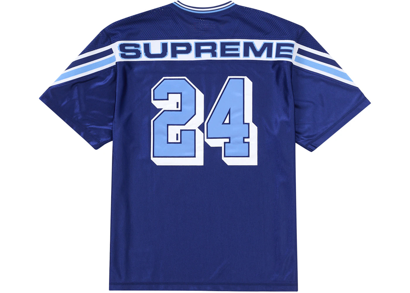 シャツ Supreme Jacquard Rib Football Jersey M Maglietta Supreme Jacquard Rib Football Jersey nero Uomo