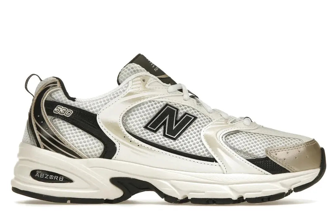 New Balance 530 White Light Gold Metallic – Relace