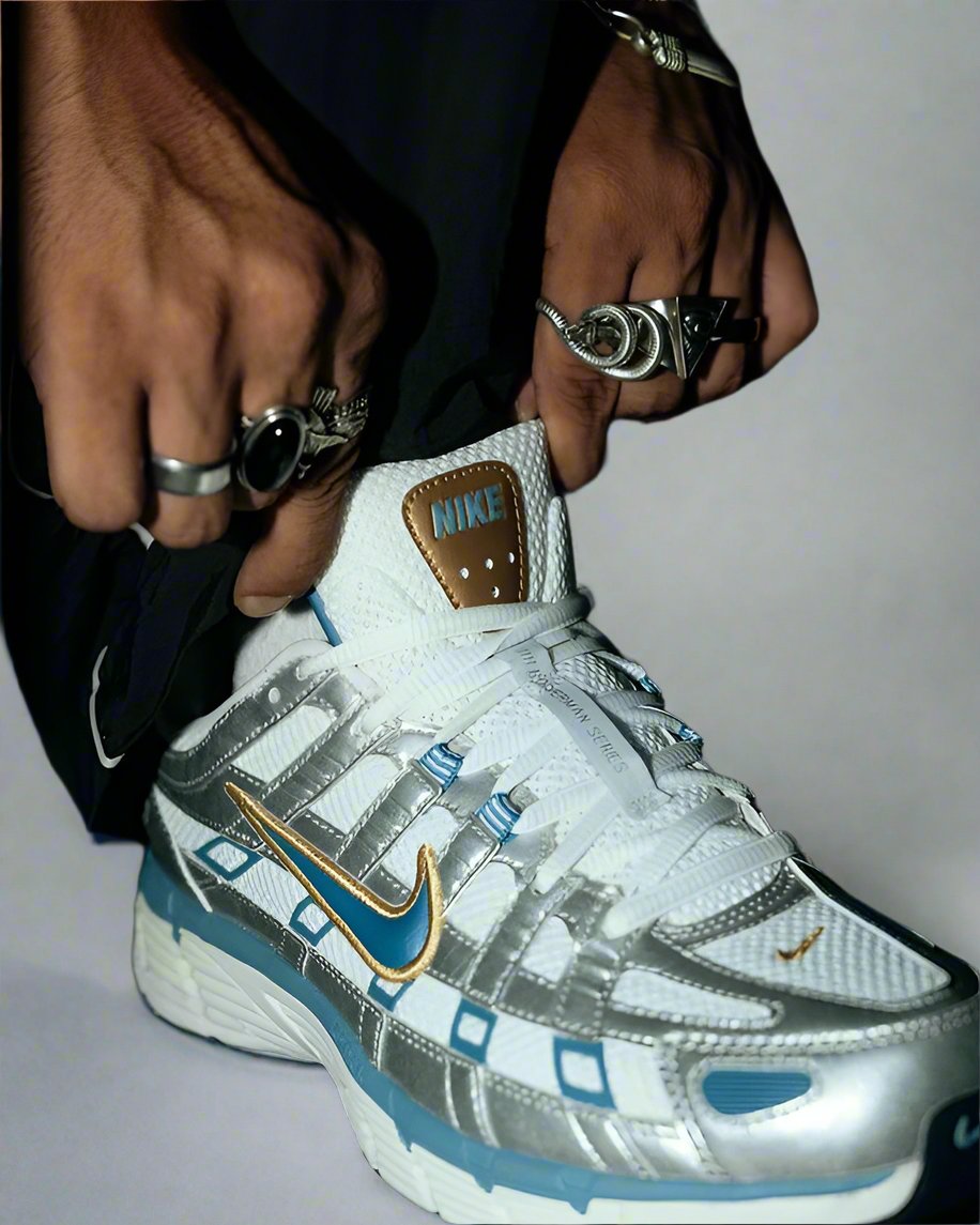 Nike P-6000 Metallic Silver Aegean Storm