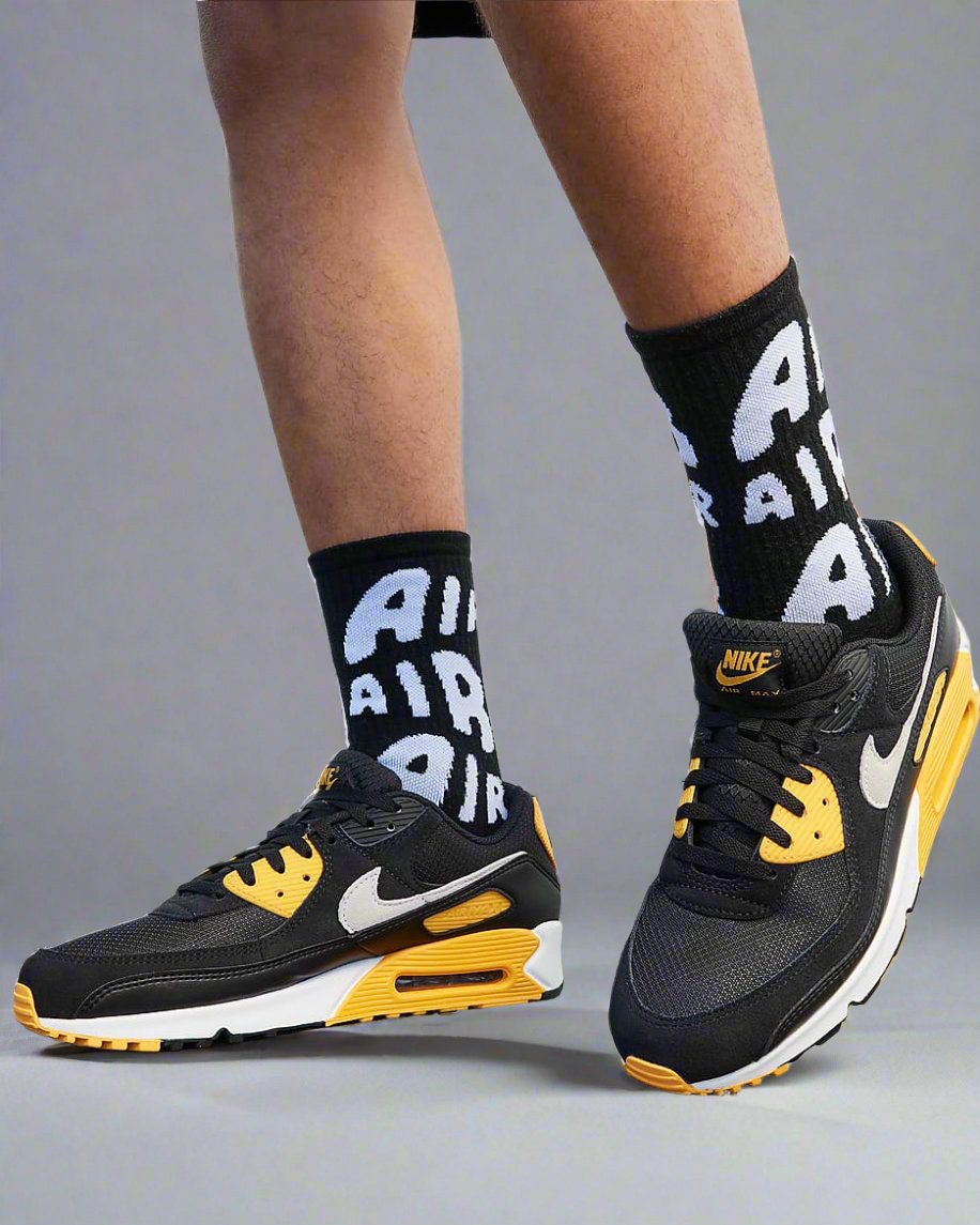 Nike Air Max 90 Black University Gold White – Relace