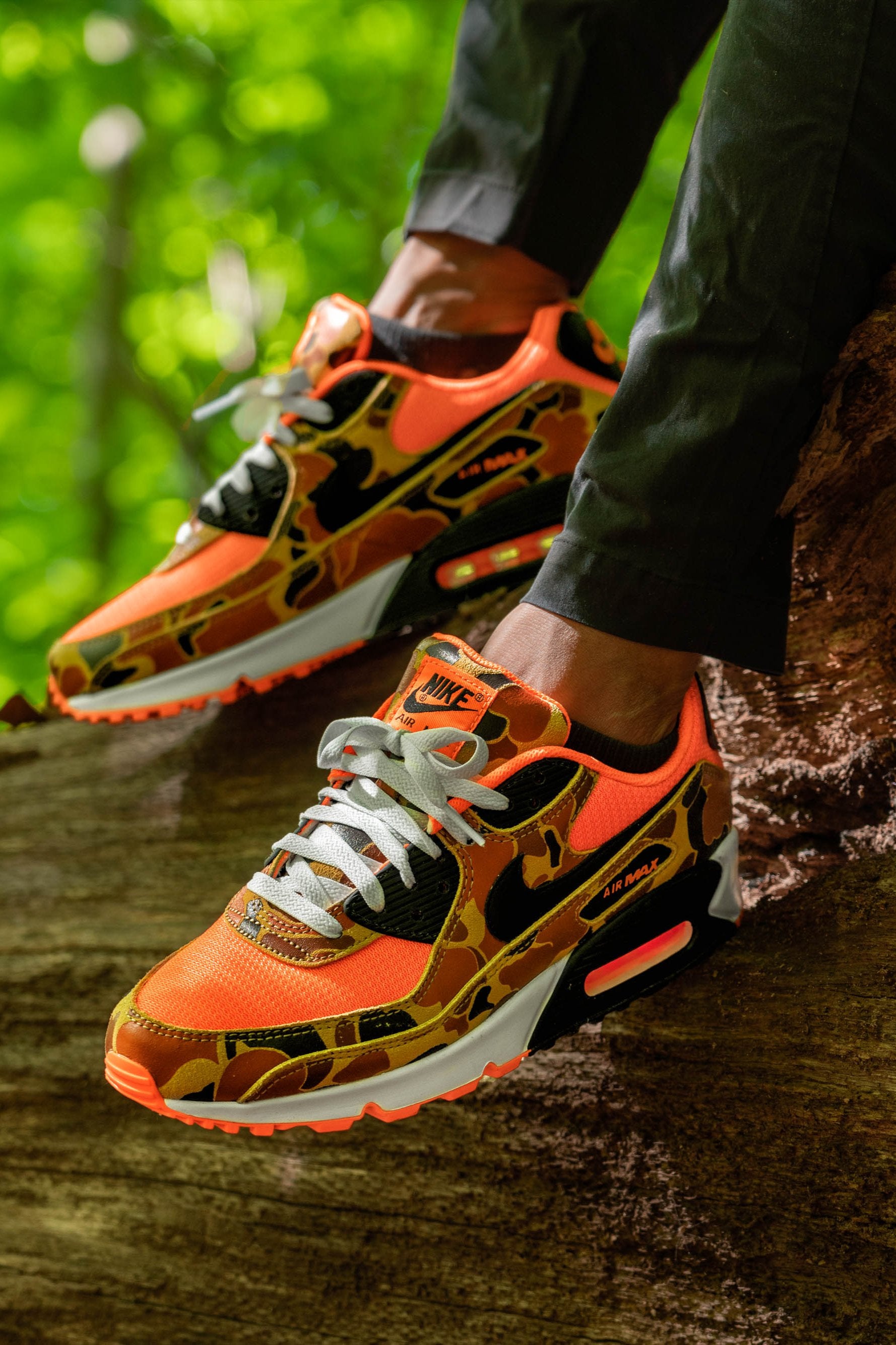 nike duck camo orange