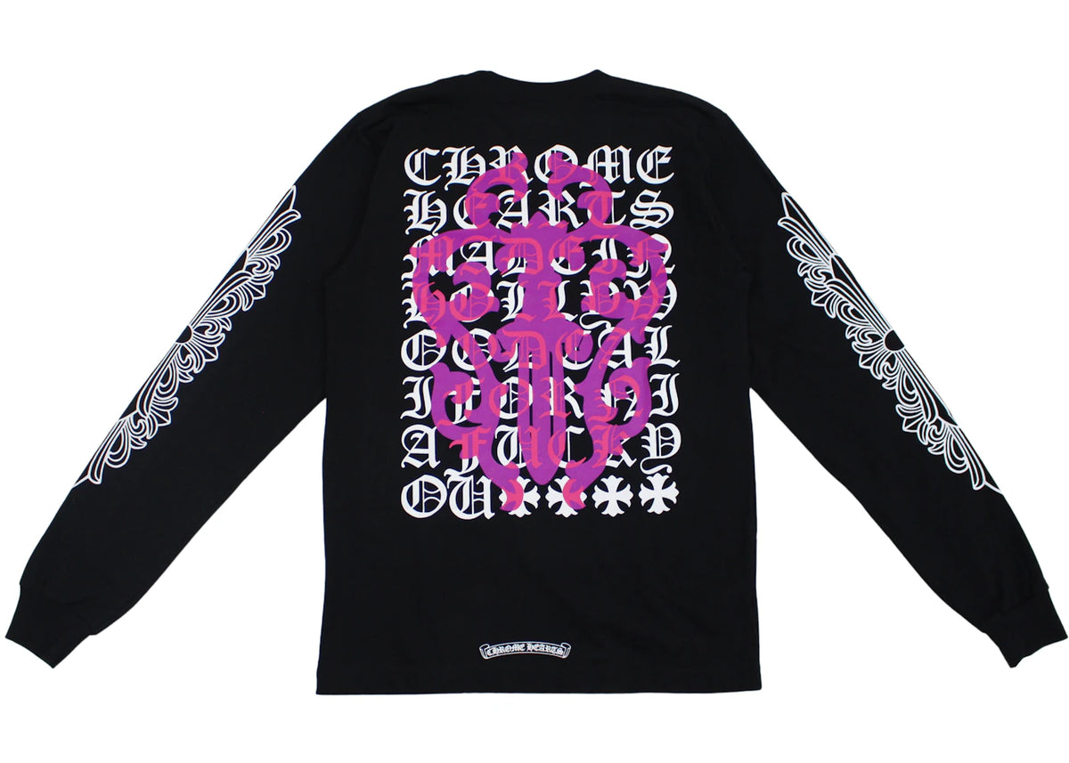 Chrome Hearts Eye Chart Dagger Longsleeve T-shirt Black – Relace