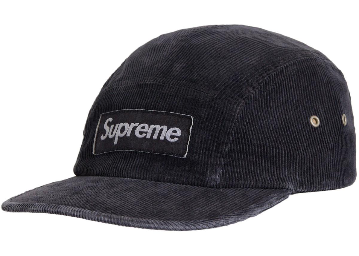 帽子 Supreme Corduroy Camp Cap black 24FW SUPREME New York Corduroy Camp Cap BLACK Hat Adjustable Strapback